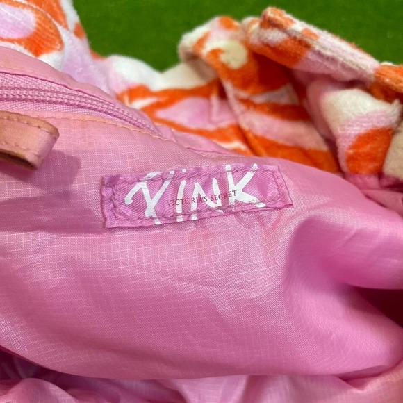 Vintage Y2K Victorias Secret Beach Pool Shoulder Bag Terry Cloth Groovy Paisley - Picture 4 of 6